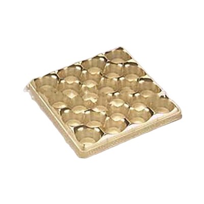 Golden Disposable Plastic Chocolate Packaging Tray Chocolate Plastic Tray Insert