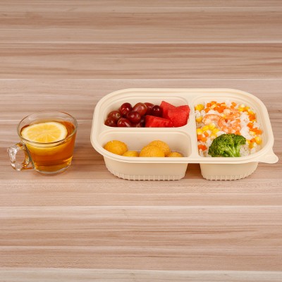 takeaway microwave safe disposable eco friendly paper food lunch box