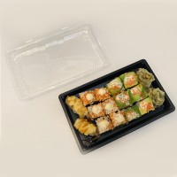 Recyclable Disposable Takeaway plastic food sushi packaging container