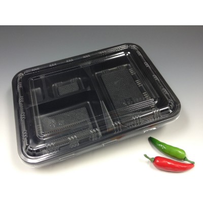 Black Disposable Microwave Lunch Box