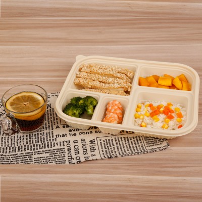 pp 500ml microwavable disposable food containers paper