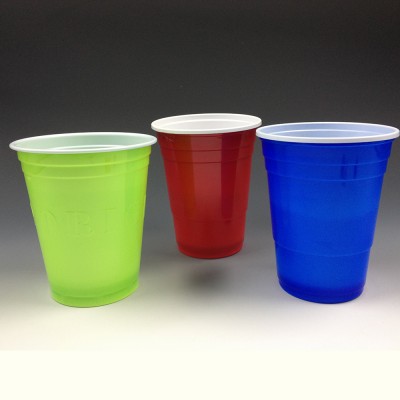 16oz 18oz colorful part plastic cup