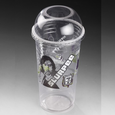 12oz logo personalized disposable custom shape plastic cup